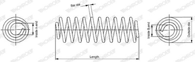 RESORTE SUSPENSIONES MONROE OESPECTRUM SPRINGS MONROE SP4073  