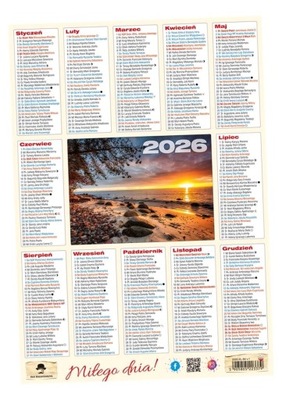 KALENDARZ 2026 LISTKOWY