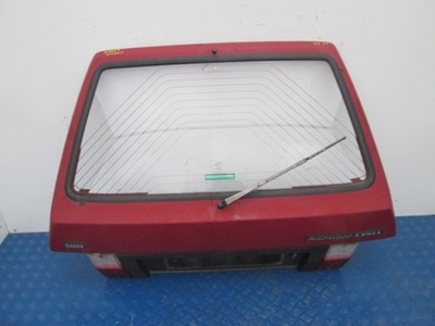 Skoda favorit стекло задняя крышка багажника багажника bordowa фото №1