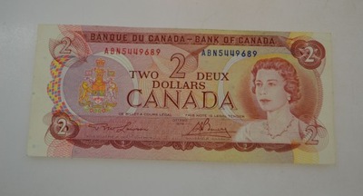 Kanada - banknot - 2 Dollar - 1974 rok