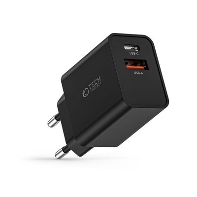 Ładowarka sieciowa USB-C USB-A PD 30W 2 Port Tech