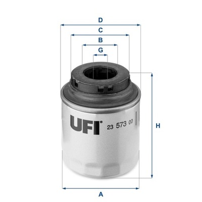 UFI 23.573.00 ФІЛЬТР МАСЛА