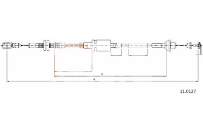 COFLE ТРОС ГАЗУ COFLE 11.0127 FORD