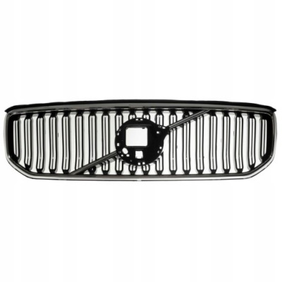 Volvo xc40 r design 2019- решётка радиатора средняя бампера передний czarna хром фото №1