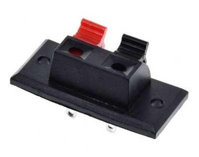 [2 szt.] TERMINAL ZACISK GŁOŚNIKOWY 2-STYKOWY 1-RZĘDOWY