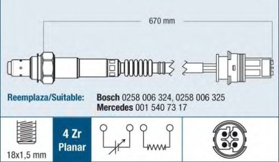 SONDA LAMBDA MERCEDES  