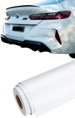FOLIA BIAŁY MAT 2m x 152cm BIAŁA MATOWA SAMOCHODOWA SAMOPRZYLEPNA OKLEINA