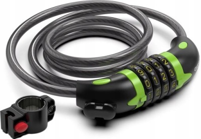 Linka rowerowa na szyfr GERDA KOMBO FLEX 120cm 8C