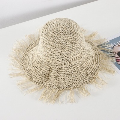 Moda słomkowy kapelusz słoneczny kapelusz plażowy