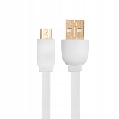 Kabel USB-MICRO USB HQCABLE MBFL-20 Biały 2m