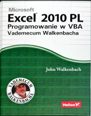 EXCEL 2010 PL PROGRAMOWANIE W VBA