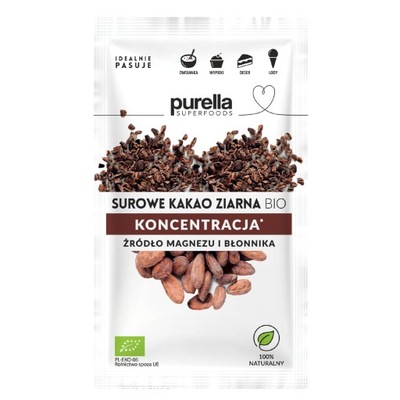 Purella Surowe Kruszone Ziarna Kakao Bio 21 g