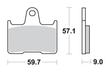 SBS ZAPATAS DE FRENADO KH254 STREET EXCEL/RACING SIN  