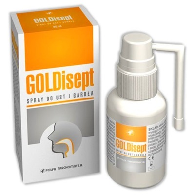 GOLDisept, spray do ust i gardła, 25 ml