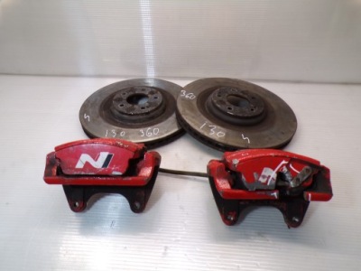 Тормозные диски суппорты тормоза перед комплект swap hyundai i30 iii i30n lift 360mm фото №1