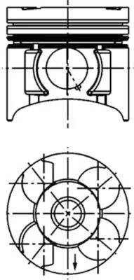 40392600/KBS PISTÓN KPL. Z PIERSCIENIAMI  