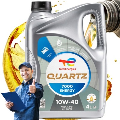 МАСЛО POLSYNTETYCZNY SILNIKOWY TOTAL QUARTZ 7000 ENERGY 10W40 4L БЕНЗИН OEM фото