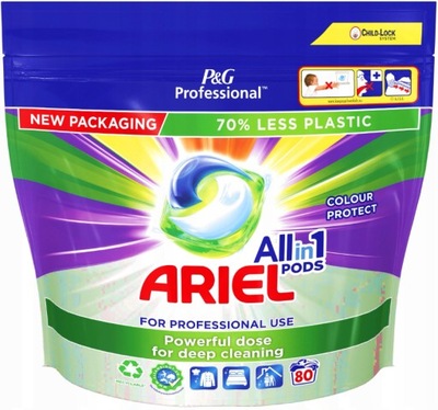 ARIEL PROFESSIONAL ALLIN1 COLOR 80SZT. KAPSUŁKI DO PRANIA KOLORU MEGA PAKA