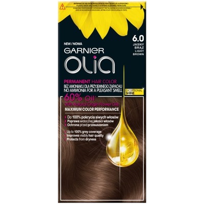 Garnier olia farba 6.0 jasny brąz