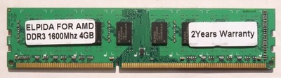 Pamięć 4GB DDR3 PC3-12800 1600MHz do AMD