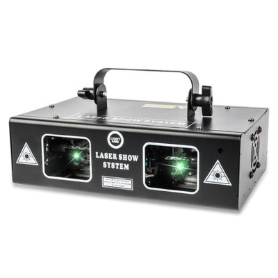 LASER DYSKOTEKOWY ESTRADOWY PROJEKTOR LIGHT4ME LASER RGB GEOMETRIC 2x350mW