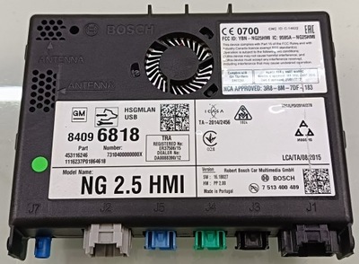 Opel astra k v 16 r модуль навигации ng 2.5 hmi 84096818 фото №1