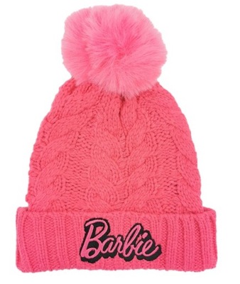 BARBIE czapka jesień/zima r. 54 pompon Barbie