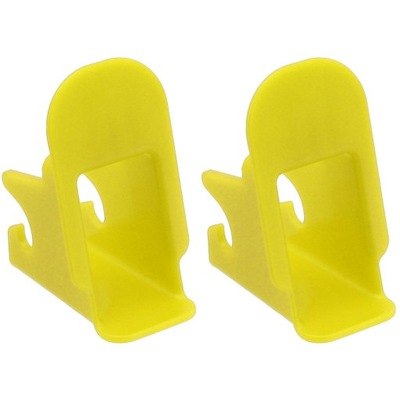 Брелоки накладки направляющие разъём isofix 2 szt жёлтые фото №1