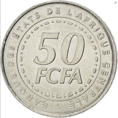 Afryka centralna 50 franków Rośliny 2006