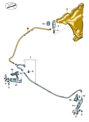 НОВІ ОРИГІНАЛЬНІ AUDI OE ТРУБА FALISTA 8W0955667B