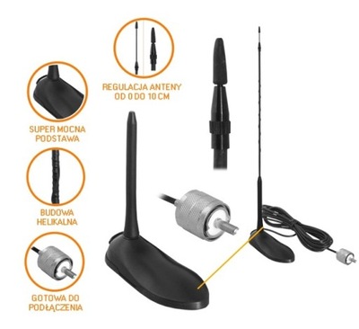 ANTENA LTC CB PASAT 440MM, MAGNES NEODYMOWY