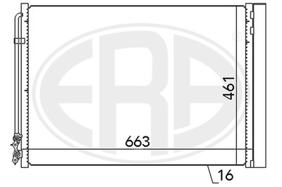 ERA 667079 КОНДЕНСАТОР, КОНДИЦИОНЕР