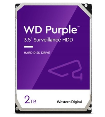Dysk twardy HDD 2TB WD22PURZ PURPLE do Monitoringu
