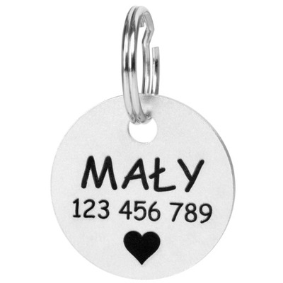Metalowy identyfikator dla kota i psa z grawerem - Trwały i personalizowany
