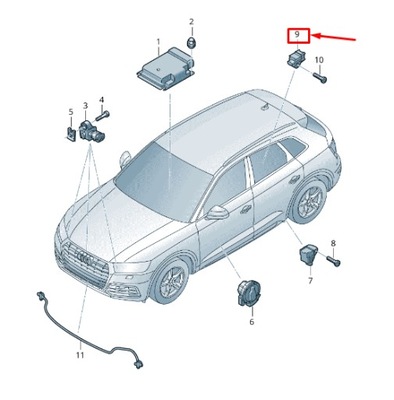 Audi q5 fy accelerator датчик 4n0959345 фото №1