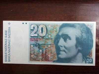 Banknot 20 franków Szwajcaria