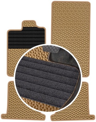 JAGUAR XK II CUPÉ 4WD 06-15 ALFOMBRILLAS GOMA PARA COCHE EVA COLOR BEIGE  