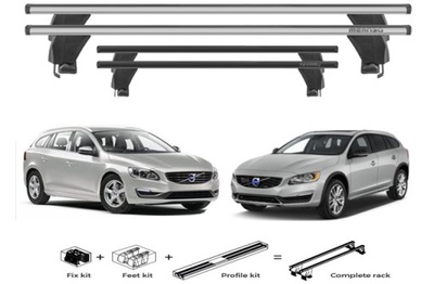 MALETERO DE TECHO ALUMINIO VOLVO V60 MODELO PRODUKOWANY DE 2010>2018  