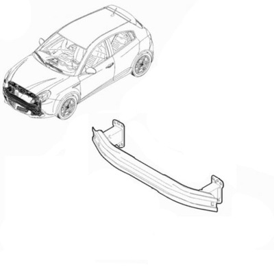 Балка бампера alfa romeo giulietta 10- фото №1