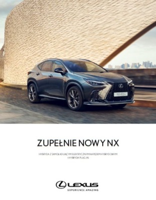Lexus NX prospekt model 03 2022 polski 60 str