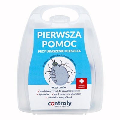 Pierwsza pomoc przy ukąszeniu kleszcza zestaw