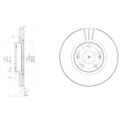 DRIVE+ ДИСКИ ТОРМОЗНЫЕ ТОРМОЗНЫЕ 2 ШТУКИ. ПЕРЕД RENAULT ESPACE II I 2.0B 98-02