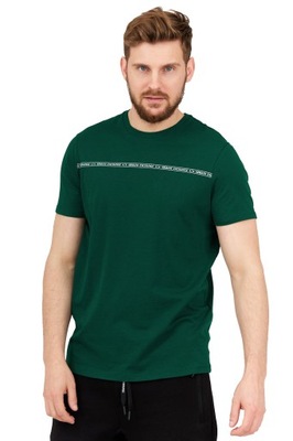 ARMANI EXCHANGE Zielony t-shirt męski z logo r XL