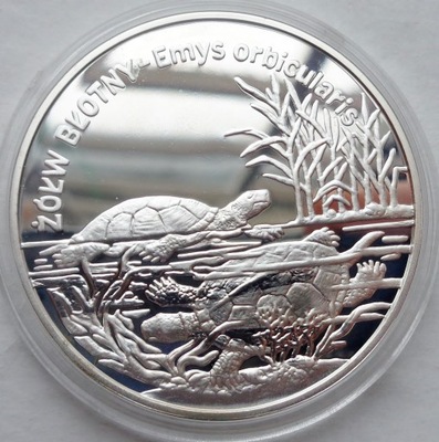 20 złotych - Zwierzęta świata - Żółw Błotny - 2002