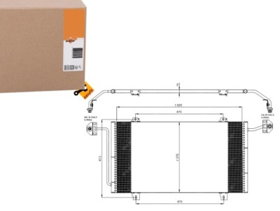 Nrf конденсатор кондиционера opel movano 2,8dti фото №1