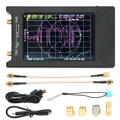 4'' NanoVNA H4 analizator antenowy 10KHz~1.5GHz