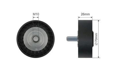 ROLLO TENSOR CORREA WIELOROWKOWEGO BMW 5 (E60), 5 (E61), 6 (E63), 6 (E64)  