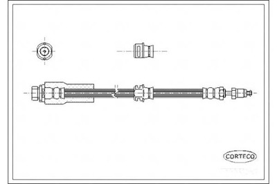 ПАТРУБОК ТОРМОЗНОЙ GIĘTKI FORD CORTECO