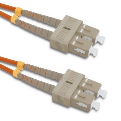 Qoltec Patchcord światłowodowy SC/UPC - SC/UPC | Multimode | 50/125 | OM2 |