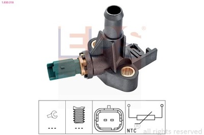 SENSOR TEMPERATURA DE LÍQUIDO REFRIGERACIÓN FIAT PANDA 1-830-318  